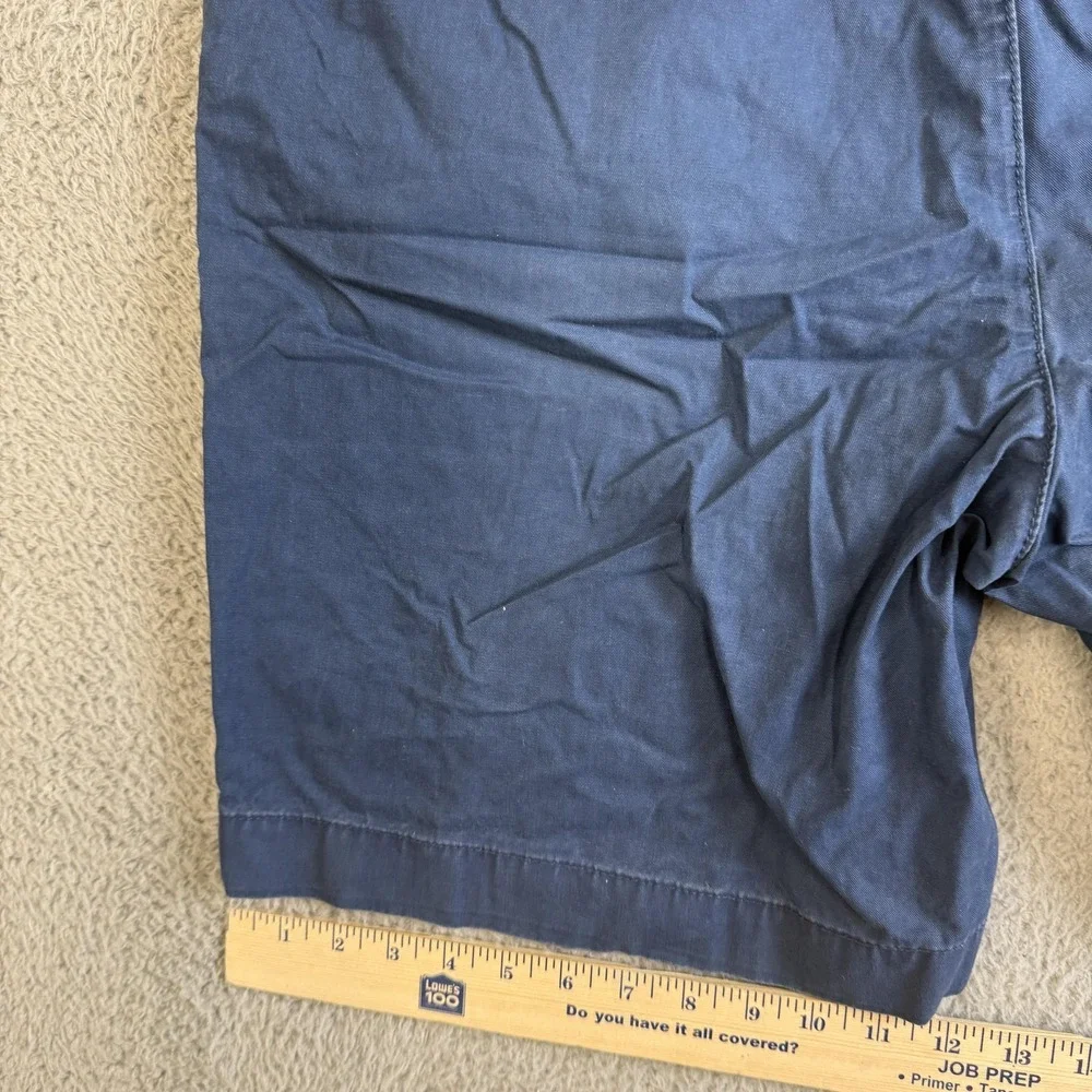 Tommy Hilfiger Shorts Mens 42 Blue Chino Custom Fit Flat Front Cotton Casual